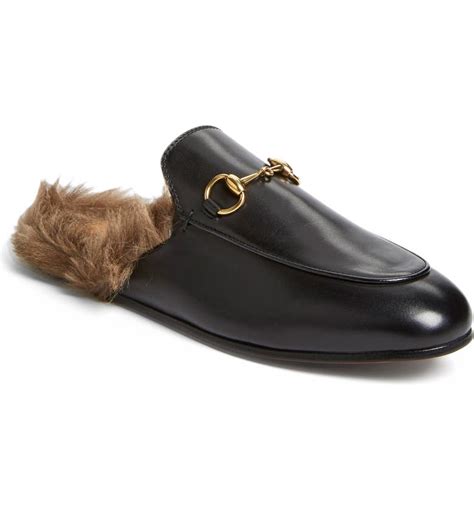 gucci fur loafers women|Gucci princetown mule.